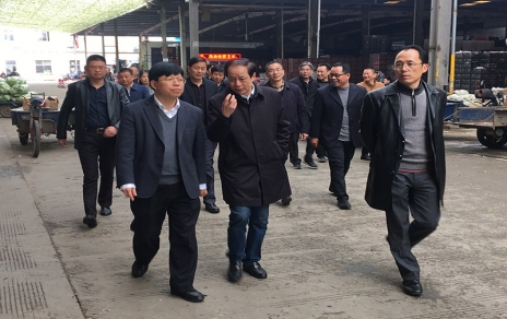 2017年3月16日下午，黄冈市委常委、常务副市长楼建明携带市级有关部门掌管人视察黄冈蔬菜批发市场