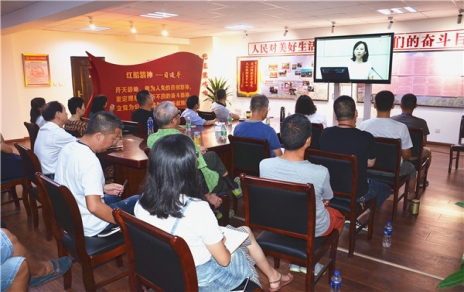 组织收看2018年第二期“红船党课”